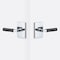 Sure-Loc Hardware Sure-Loc Hardware Levanto Privacy Rosette, Polished Chrome, Knurled Grip in Flat Black LV102 26 GRIP-KN FBL - alternate 1